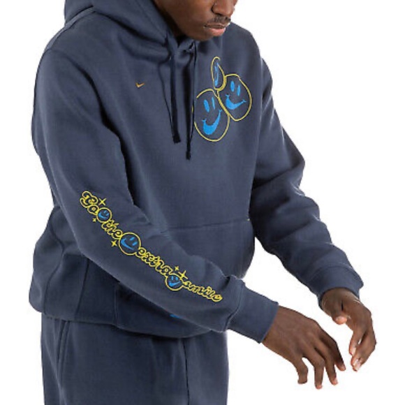 Nike Nsw Club Fleece Smile Pullover Hoodie Mens Style : Dq3520 SIZE XXL - Picture 3 of 4